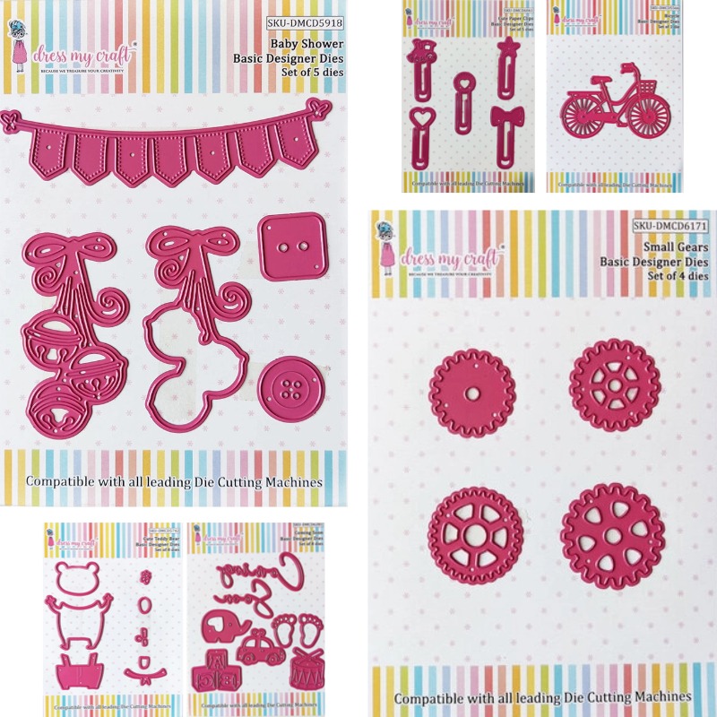 Baby Food Diary - Wiosenne kwiaty Baby Shower Metalowe wykrojniki