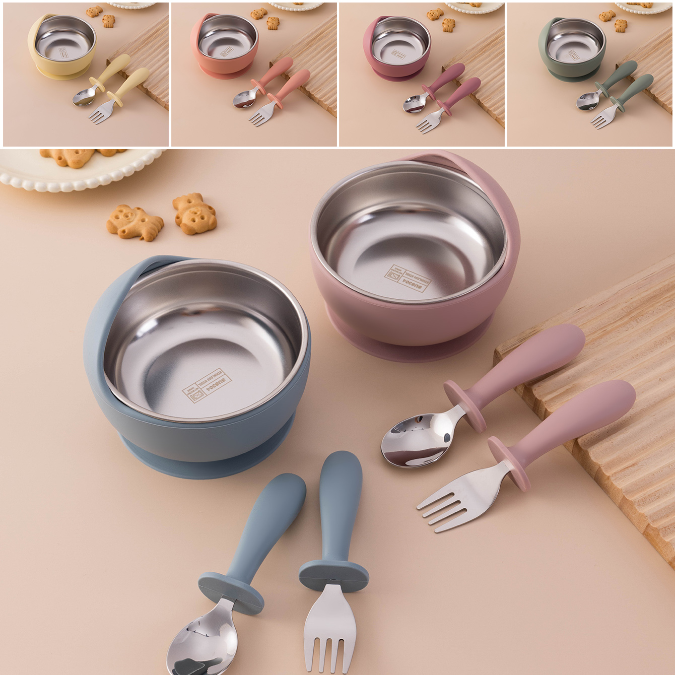 Baby Food Kit - Zestaw do karmienia dla dzieci Color