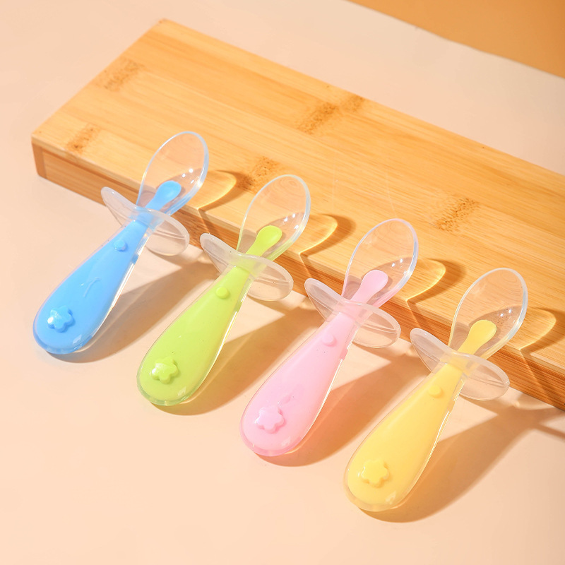 Baby Food Dispensing Spoon - Silikonowa łyżeczka dla niemowląt, karmienie ryżową