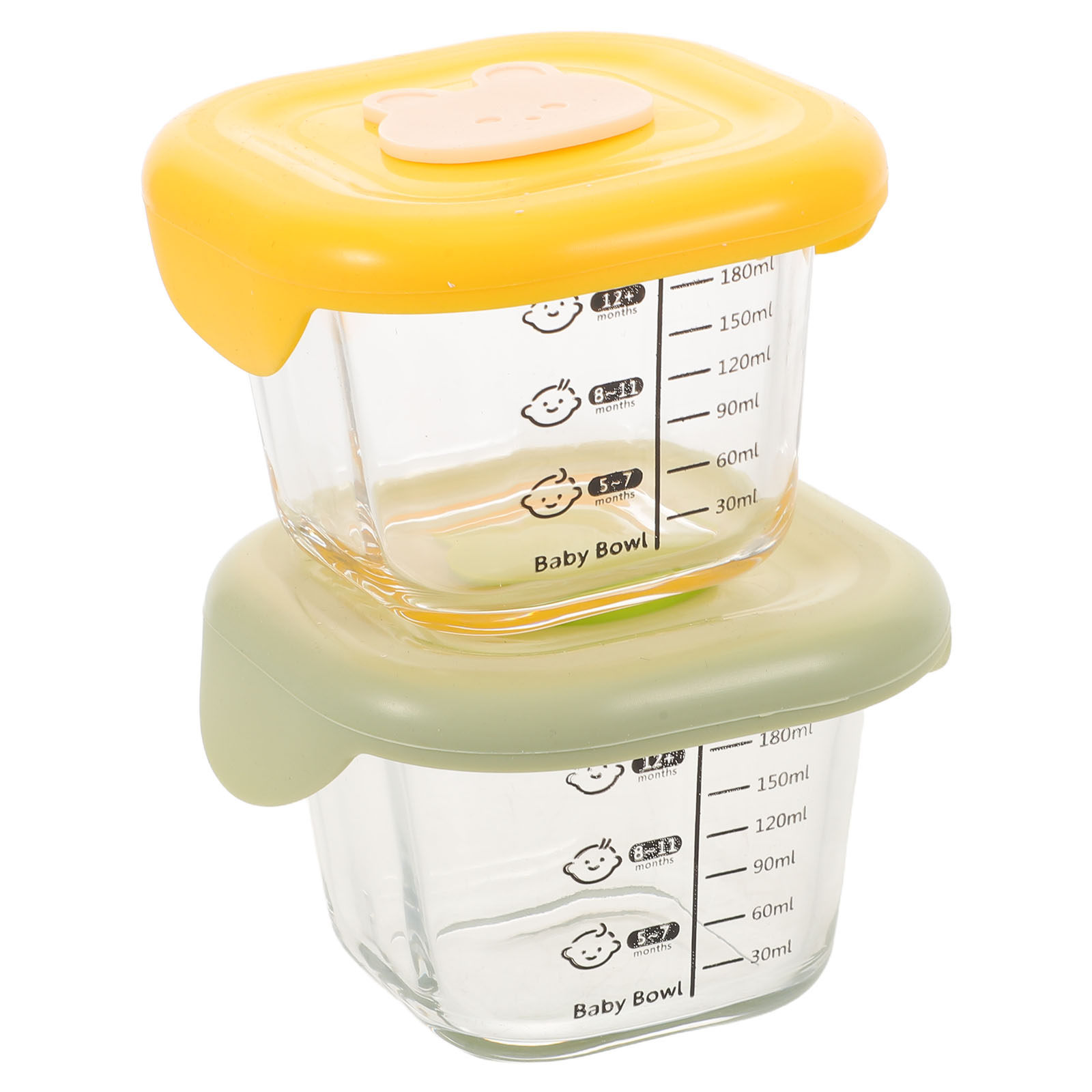 Baby Food Yellow - 2 szt. Pojemniki na żywność dla