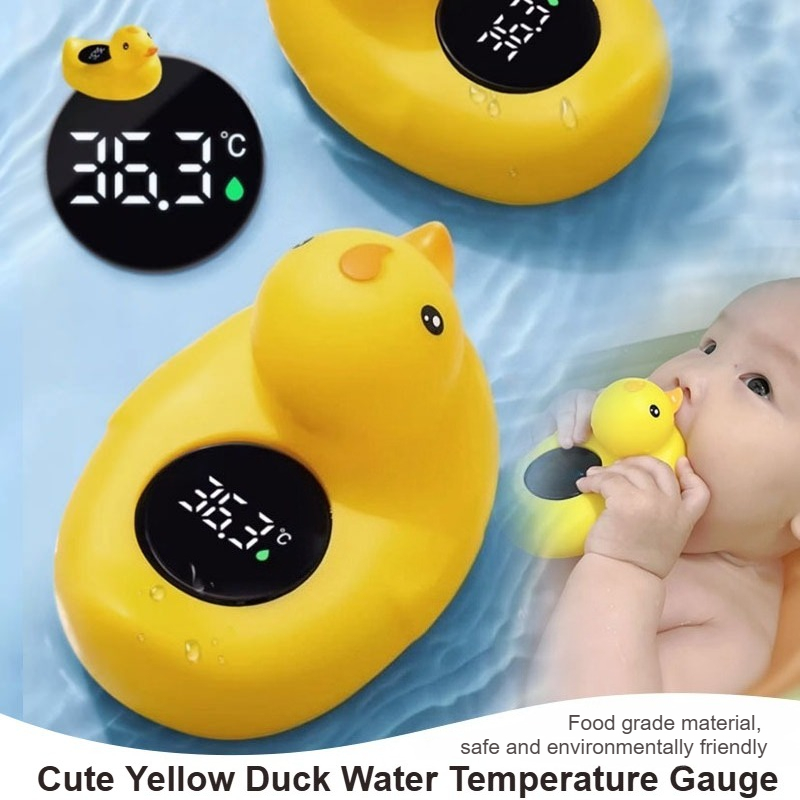 Baby Food Yellow - Termometr elektroniczny do kąpieli niemowląt, precyzyjny,