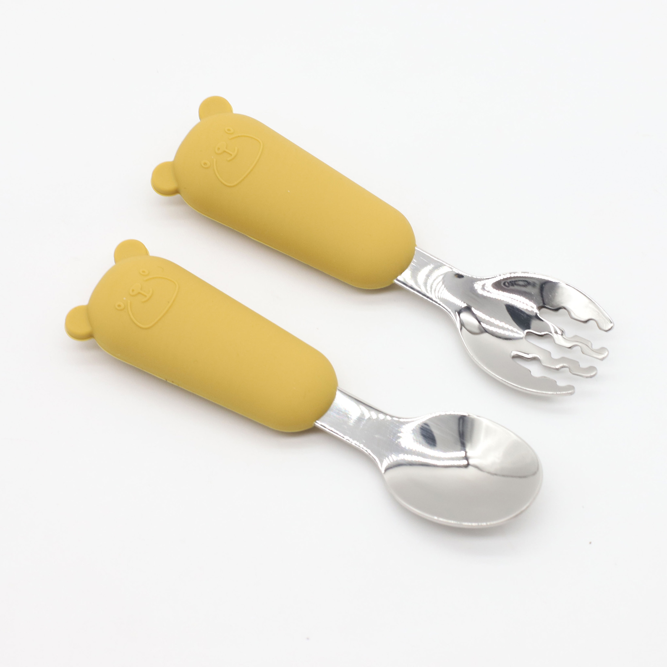 Baby Food Little Spoon - Nowa łyżka i widelec ze stali