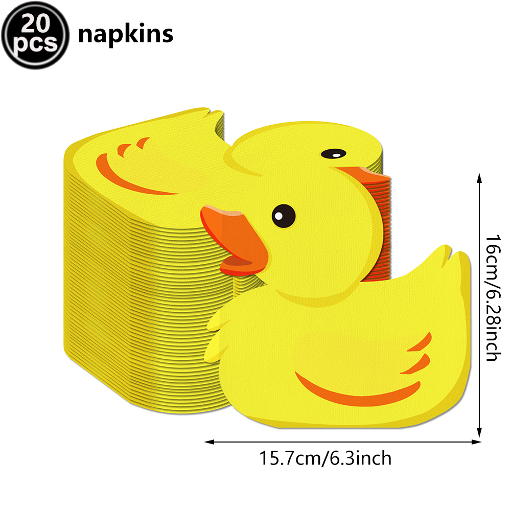 Serwetki z żółtą kaczką z kres – Baby Food Yellow recenzja i cena
