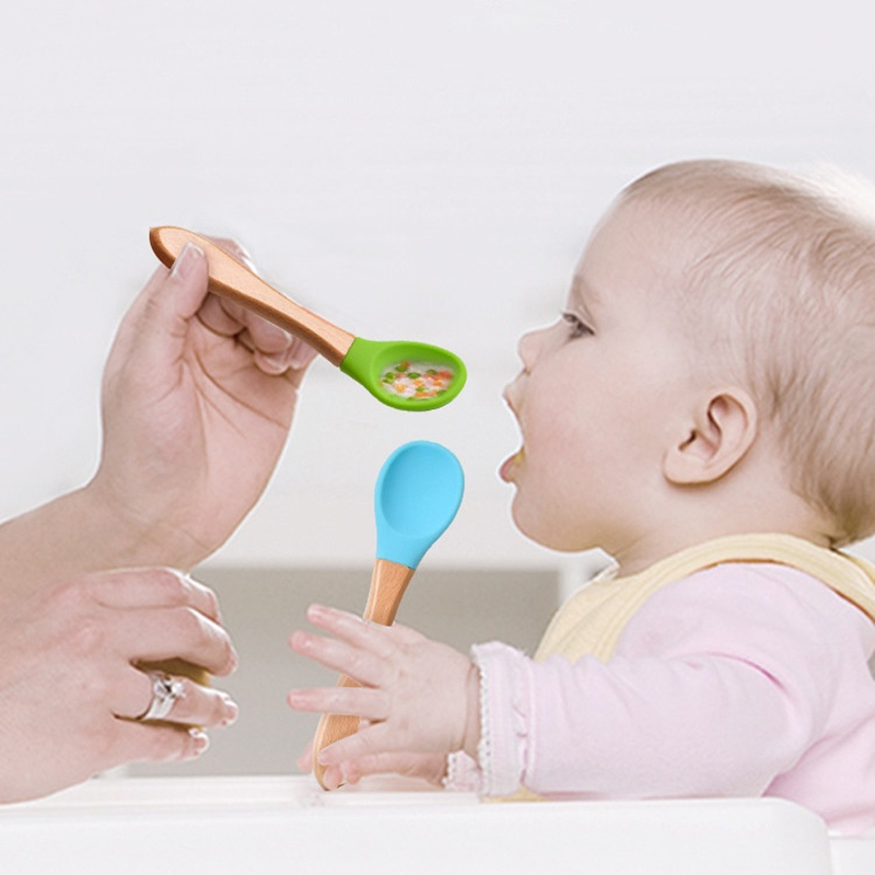 2 sztuk/zestaw łyżka silikonow – Baby Food Dispensing Spoon recenzja i cena